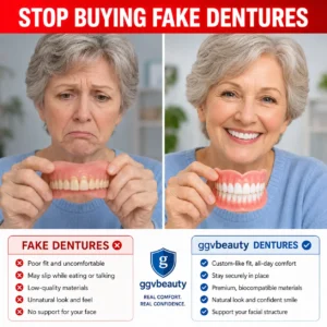 Custom-Fit Dentures | Lightweight At-Home Solution - Image 4