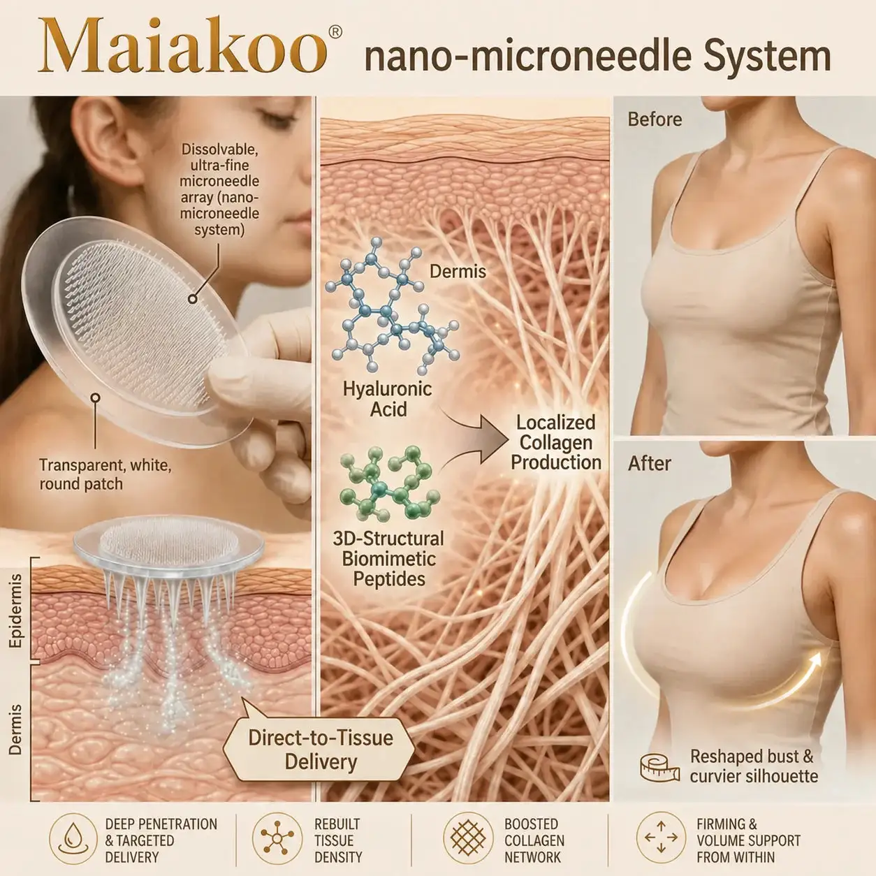 Maiakoo Breast Firming Nano Microneedle Patch - Image 6