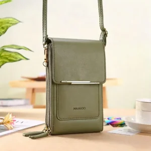 Touchscreen Crossbody Phone Wallet for Women | Water-Resistant Vegan Leather - Image 10