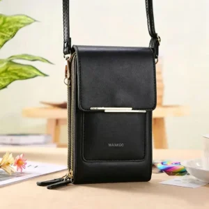 Touchscreen Crossbody Phone Wallet for Women | Water-Resistant Vegan Leather - Image 11