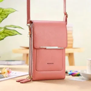 Touchscreen Crossbody Phone Wallet for Women | Water-Resistant Vegan Leather - Image 12