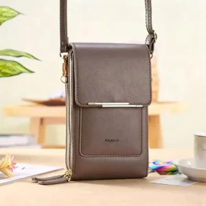 Touchscreen Crossbody Phone Wallet for Women | Water-Resistant Vegan Leather - Image 14