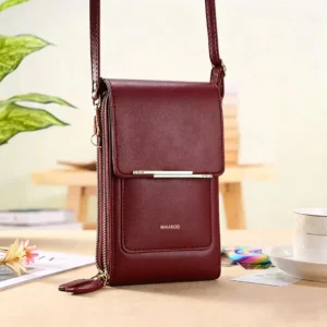 Touchscreen Crossbody Phone Wallet for Women | Water-Resistant Vegan Leather - Image 16
