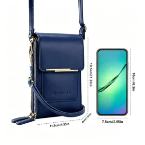 Touchscreen Crossbody Phone Wallet for Women | Water-Resistant Vegan Leather - Image 6
