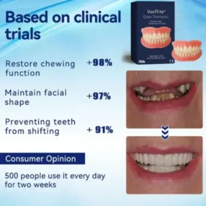 Vaxflite Full Denture Set | Custom Fit Upper & Lower Dentures - Image 6