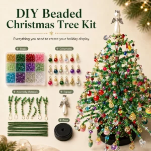 Alternative view of 🎄✨ DIY Beaded Christmas Tree Kit – 🎅Create Your Own Sparkling Holiday Decoration