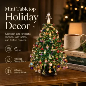 🎄✨ DIY Beaded Christmas Tree Kit – 🎅Create Your Own Sparkling Holiday Decoration - Image 8