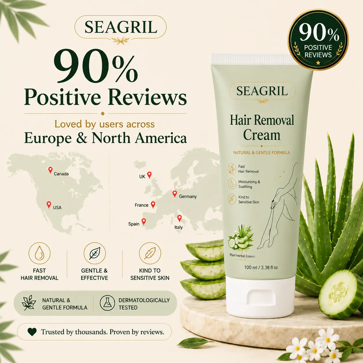 Natural Gentle Hair Removal Cream - Image 10
