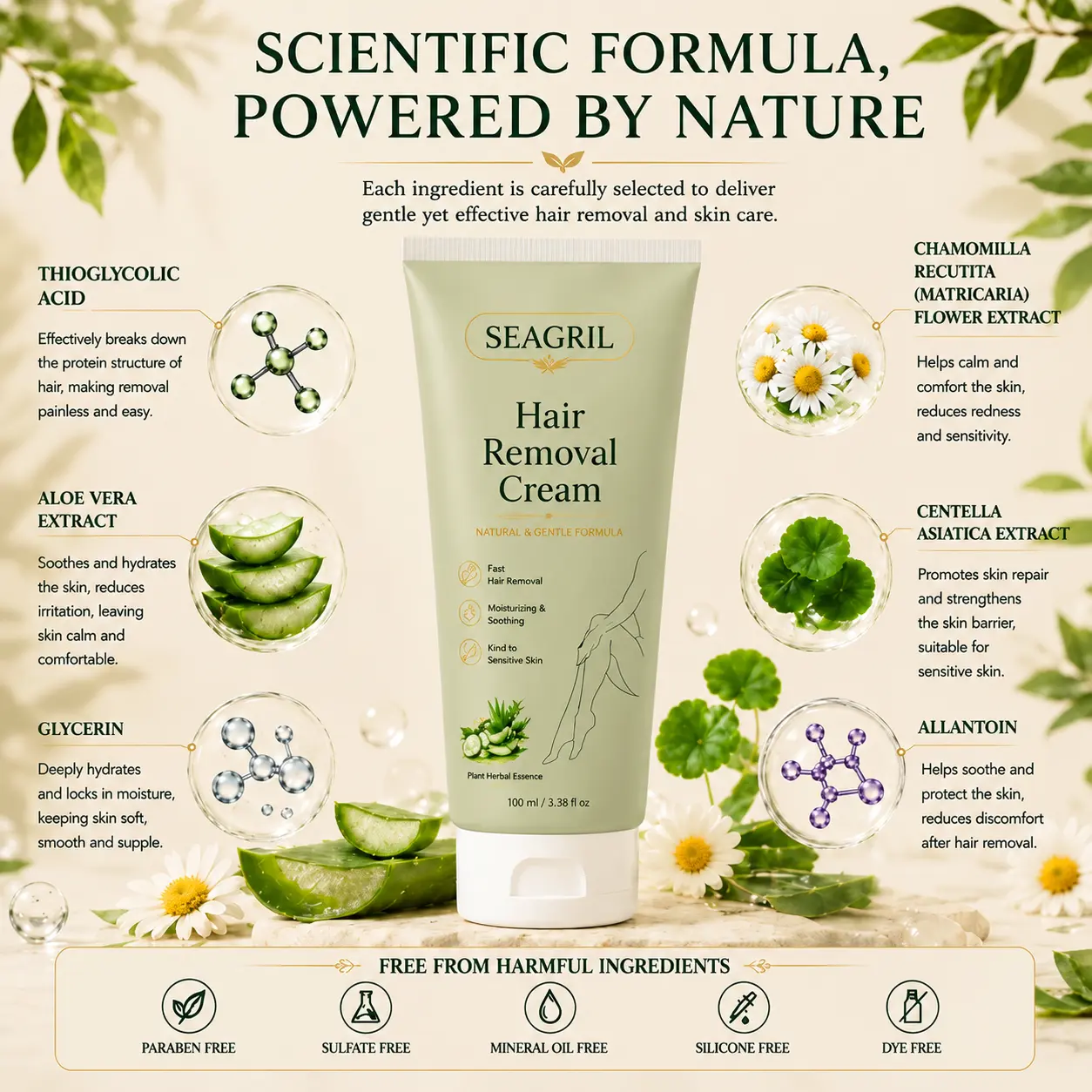 Natural Gentle Hair Removal Cream - Image 9