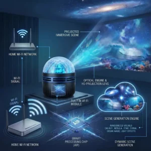 360° Smart Holographic Starry Sky Projector - Image 4